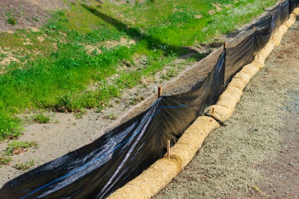 Straw Wattle Installation in Los Angeles
